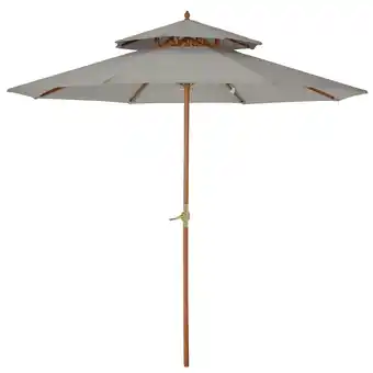 Tesco Outsunny Patio Parasol Sun Shade Outdoor Garden Umbrella Canopy Grey offer