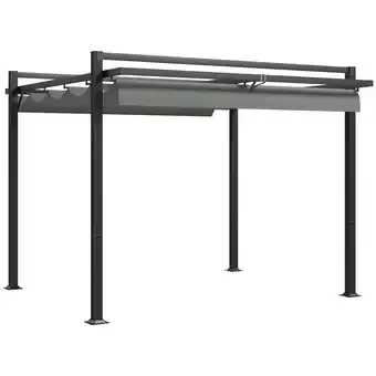 Tesco Outsunny 3m x 3m Pergola with Retractable Roof and Aluminium Frame offer