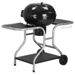 Tesco Outsunny Garden Charcoal Barbecue Grill Trolley BBQ Patio Heating offer