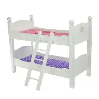 Tesco Teamson Kids Little Princess 18in Doll Double Bunk Bed offer