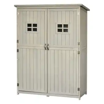 Tesco Outsunny Garden Shed Outdoor Storage Unit with Asphalt Roof, 3 Shelves offer