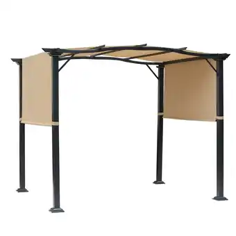 Tesco Outsunny Outdoor Retractable Gazebo Overhead Shade Sun Shelter offer