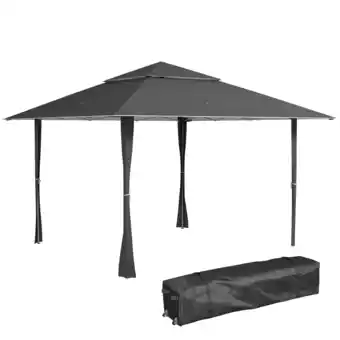 Tesco Outsunny 4m x 4m Outdoor Pop-Up Canopy Gazebo Adjustable Legs Bag offer