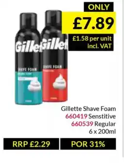 Musgrave MarketPlace Gillette Shave Foam offer