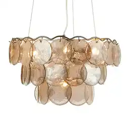 Tesco BHS Ellie 5 Light Chandelier, Silver offer