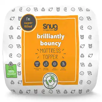 Tesco Snug Brilliantly Bouncy Mattress Topper - Single offer