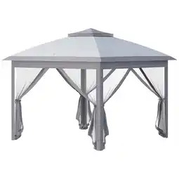 Tesco Outsunny Pop Up Gazebo Height Adjustable Canopy Shelter with Carrying Bag offer