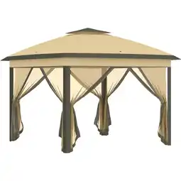 Tesco Outsunny Pop Up Gazebo Height Adjustable Canopy Shelter with Carrying Bag offer