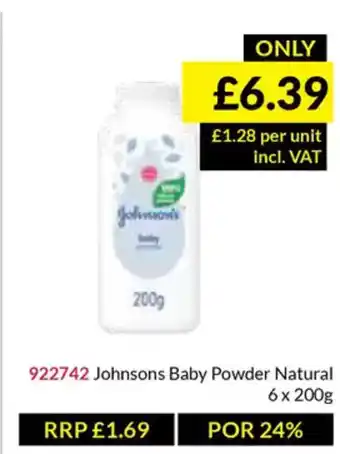 Musgrave MarketPlace Johnsons Baby Powder Natural offer