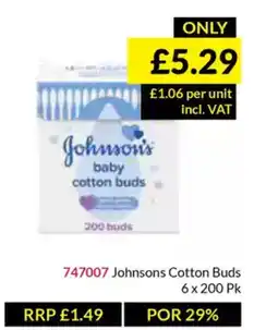 Musgrave MarketPlace Johnsons Cotton Buds offer