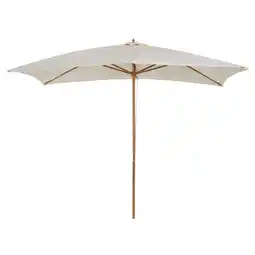 Tesco Outsunny Garden Parasol Sun Shade Patio Umbrella Canopy Cream White offer