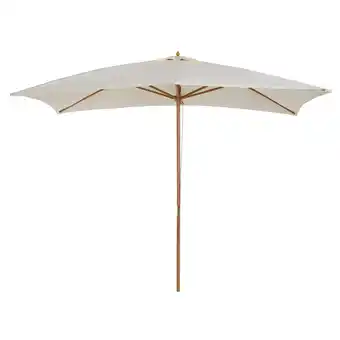 Tesco Outsunny Garden Parasol Sun Shade Patio Umbrella Canopy Cream White offer