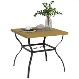 Tesco Outsunny Garden Dining Table w/ Umbrella Hole, Dining Table for 4 offer