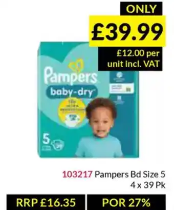 Musgrave MarketPlace Pampers Bd Size 5 offer