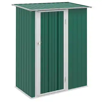 Tesco Outsunny Outdoor Storage Shed Garden Shed with Lockable Door Green offer