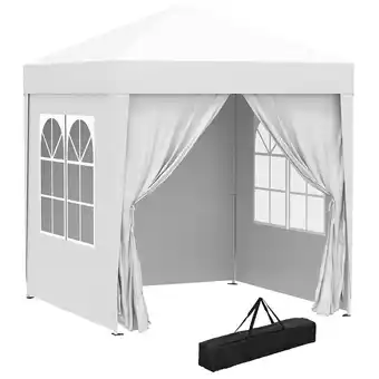 Tesco Outsunny 2m x 2m Pop-Up Gazebo | Heavy Duty Marquee offer