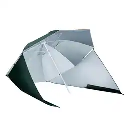 Tesco Outsunny 2m Beach Umbrella Sun Shelter Umbrella UV Protection Green offer