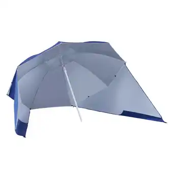 Tesco Outsunny 2m Beach Umbrella Sun Shelter Umbrella UV Protection Blue offer