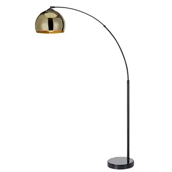 Tesco Teamson Home Arquer 66.93in Arc Floor Lamp with Faux Marble Base, Gold offer