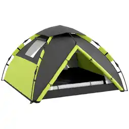 Tesco Outsunny 3-4 Man Camping Tent Portable with Bag, Quick Setup offer