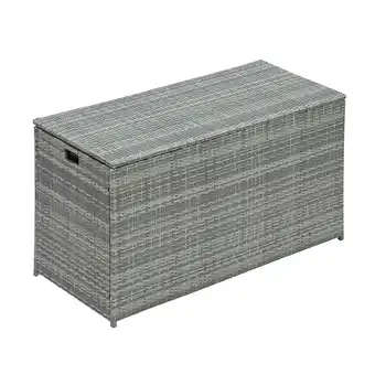 Tesco Teamson Home Outdoor Garden Patio Furniture, Wicker Rattan 700 Litre X-Large Storage Box offer