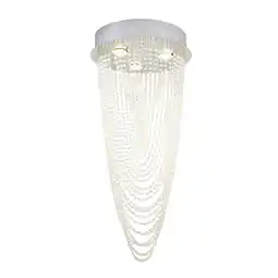 Tesco BHS Valerie 3 Light Ceiling Light, Silver offer