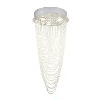 Tesco BHS Valerie 3 Light Ceiling Light, Silver offer