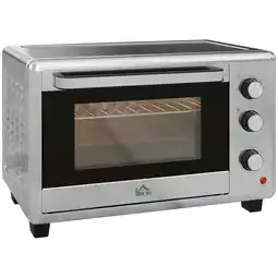 Tesco HOMCOM 30L Mini Oven with Adjustable Temperature, 60 Min Timer offer