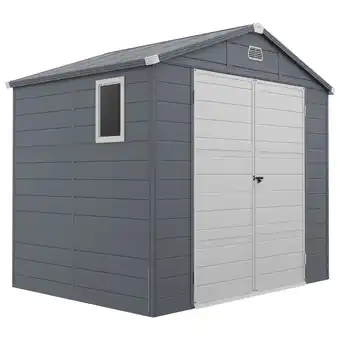 Tesco Outsunny 8 x 6ft Garden Shed Storage with Foundation Kit and Vents offer