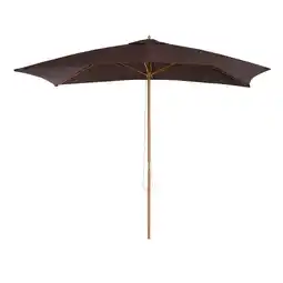 Tesco Outsunny Garden Parasol Sun Shade Patio Umbrella Canopy Dark Coffee offer