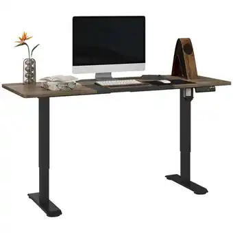 Tesco Vinsetto Adjustable Electric Standing Desk with 4 Memory Preset Black offer