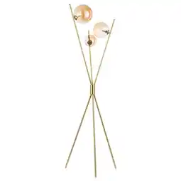 Tesco BHS Lincoln Floor Lamp, Satin Brass offer