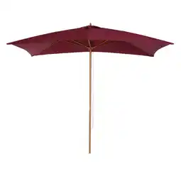 Tesco Outsunny Garden Parasol Sun Shade Patio Umbrella Canopy Wine Red offer