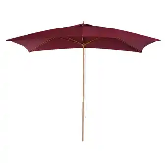 Tesco Outsunny Garden Parasol Sun Shade Patio Umbrella Canopy Wine Red offer