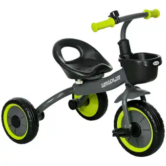 Tesco AIYAPLAY Trike W/ Adjustable Seat Basket, Kids Tricycle for 2-5 Years Old, Black offer