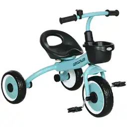 Tesco AIYAPLAY Trike W/ Adjustable Seat Basket, Kids Tricycle for 2-5 Years Old, Blue offer