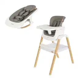 Tesco Tutti Bambini Nova Birth to 12 Years Complete Highchair Package - White/Oak offer