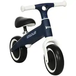 Tesco AIYAPLAY Baby Balance Bike, Children Bike w/ Adjustable Seat, Wide Wheels - Blue offer