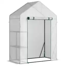 Tesco Outsunny Greenhouse for Outdoor, Portable Gardening Plant Grow House offer