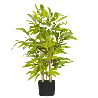 Tesco HOMCOM Potted Artificial Plants Bamboo Tree for Desk offer