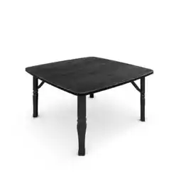 Tesco Living and Home Square Wooden Folding Coffee Table - Black - 70cm offer