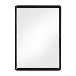 Tesco Living and Home Bathroom Rectangular Mirror for Wall Hanging - 48cm x 63cm - Black offer