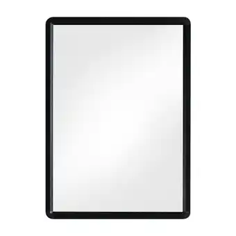 Tesco Living and Home Bathroom Rectangular Mirror for Wall Hanging - 48cm x 63cm - Black offer