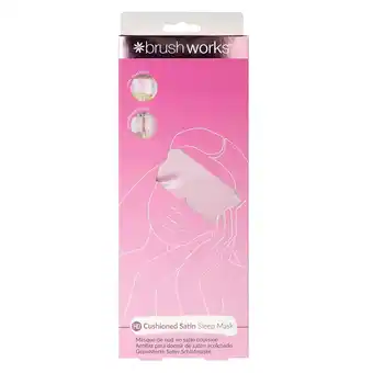 Tesco Brushworks Cushioned Satin Sleep Mask offer