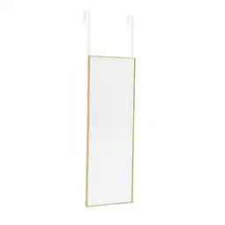 Tesco Living and Home Metal Frame Over the Door Full-Length Mirror - 28cm x 118cm - Gold offer