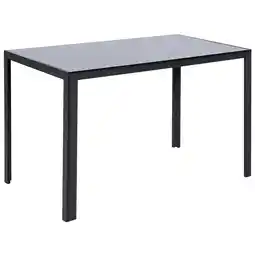 Tesco Living and Home Rectangular Glass Dining Table for Kitchen Dining Room- 120cm offer