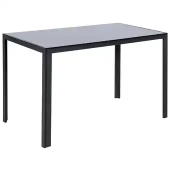 Tesco Living and Home Rectangular Glass Dining Table for Kitchen Dining Room- 120cm offer