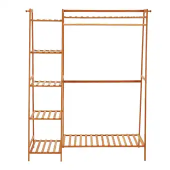 Tesco Living and Home Bamboo Bedroom Clothes Rack - Brown - 130cm offer