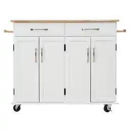 Tesco Living and Home Catering Trolley Cart Cabinets with Drawers offer