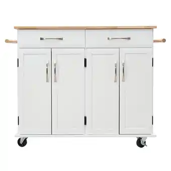 Tesco Living and Home Catering Trolley Cart Cabinets with Drawers offer